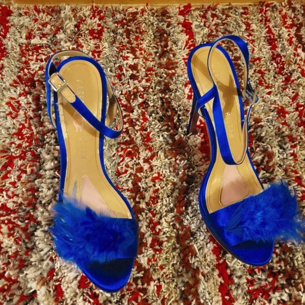 Blue Paris Hilton shoes